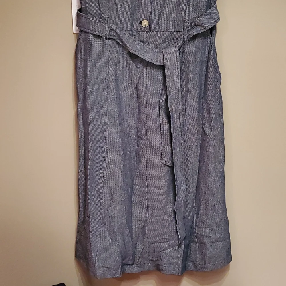 Liz Claiborne navy aline dress - Picture 4 of 7